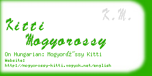 kitti mogyorossy business card